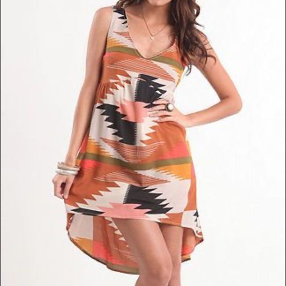 Billabong | Aztec high low summer dress - Picture 9 of 9